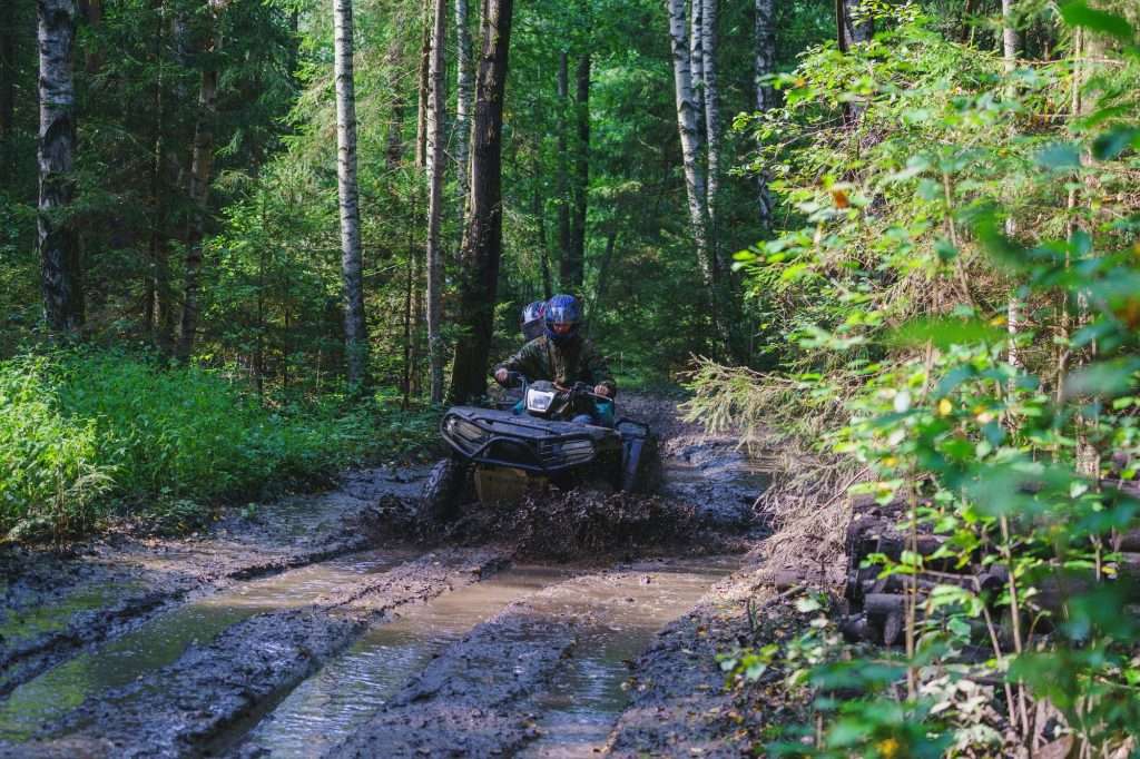 Summer Activities for adults - a trip on quad bikes on the dirty